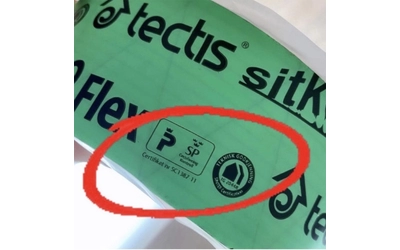 Клейкая одностороння лента Tectis Sitko Flex, 50мм x 25м.